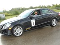 The author waits for his next turn at the cones