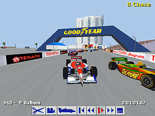 Screen shot from IndyCar Racing II
