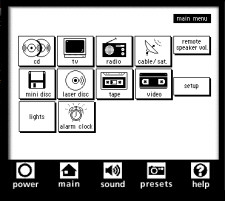 Kenwood's (expensive) remote control screen