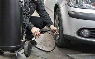 Tire inflation guide
