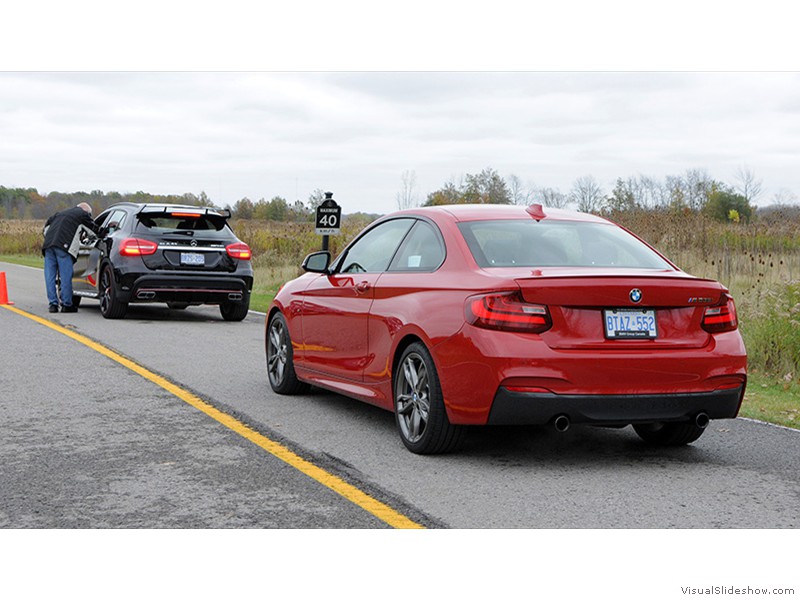 M-B GLA AMG and BMW M4 (Photos courtesy of AJAC)