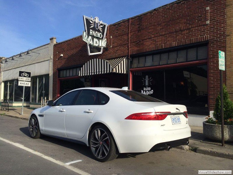 Jaguar XF S near Fountain Square in Indianapolis - photo by Blair Riddle