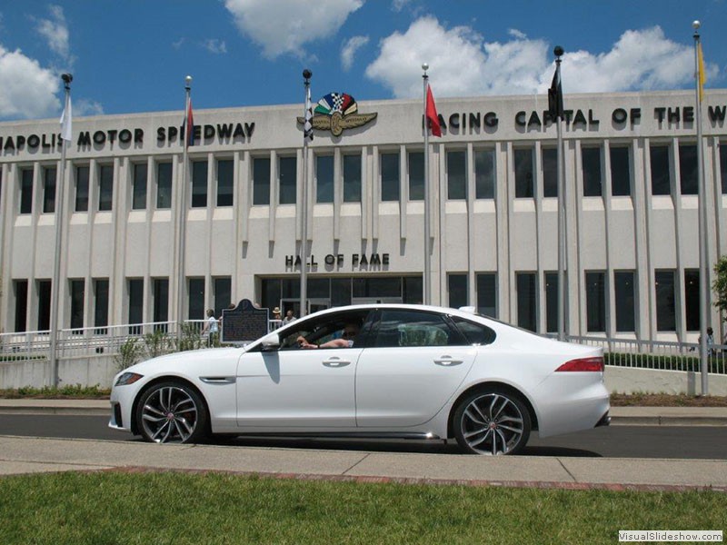 Jaguar XF S at the Indy Museum. Photo by Blair Riddle
