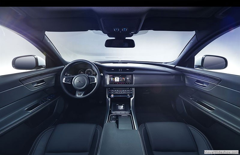 Jaguar XF interior. Jaguar photo.