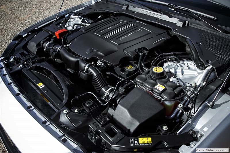 Jaguar XF engine. Jaguar photo.