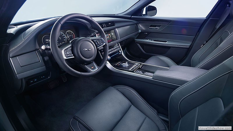 Jaguar XF interior. Jaguar photo.