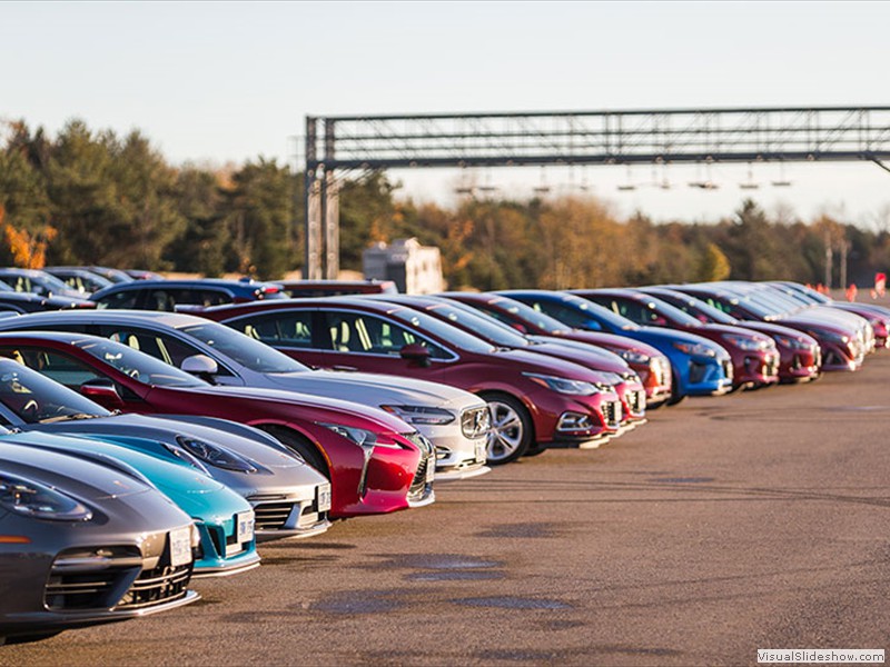 Car line up for testing