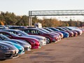 Car line up for testing